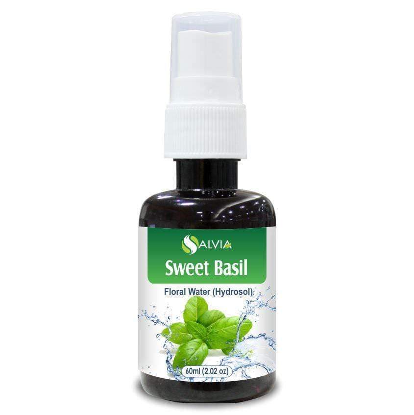 Salvia Floral Water 60 ml Sweet-Basil-Floral-Water-(Hydrosol)-100%-Pure-And-Natural